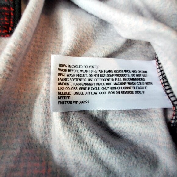 Cat & Jack Red Plaid Sleepwear Pants Size L 10/12 Recycled Polyester Youth - Picture 16 of 16